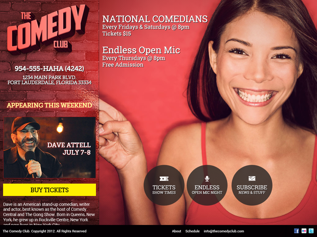 The Comedy Club Homepage